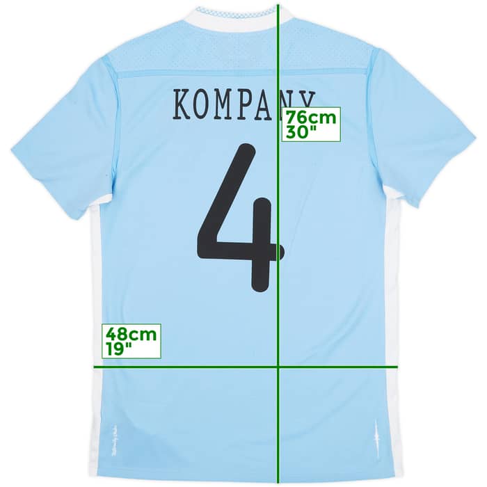2011-12 Manchester City Home Shirt Kompany #4 - 7/10 - (M)