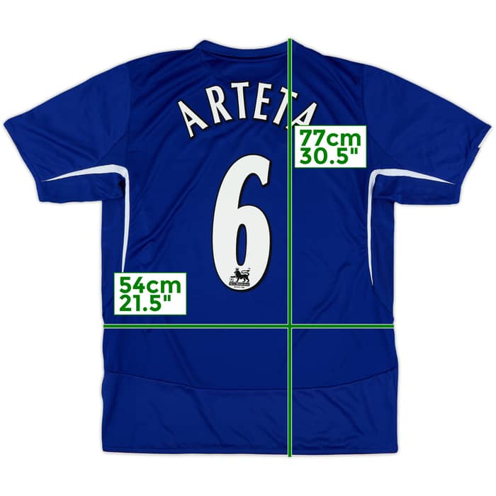 2005-06 Everton Home Shirt Arteta #6 - 10/10 - (L)