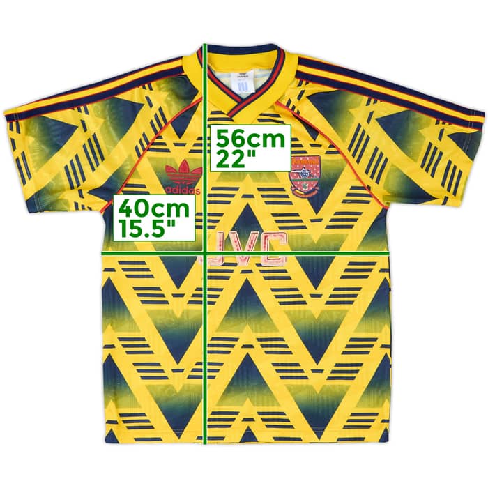 1991-93 Arsenal Away Shirt - 6/10 - (L.Boys)