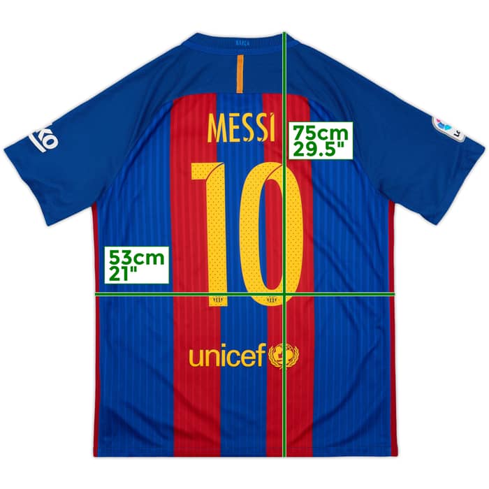 2016-17 Barcelona Home Shirt Messi #10 - 6/10 - (L)