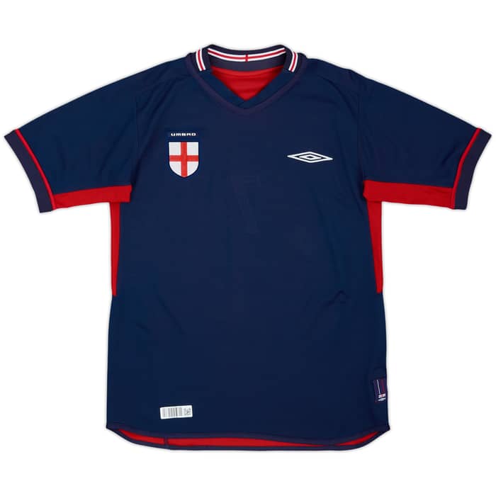 2002-04 Inglaterra Visitante Camiseta Beckham #7 - 6/10 - (M)