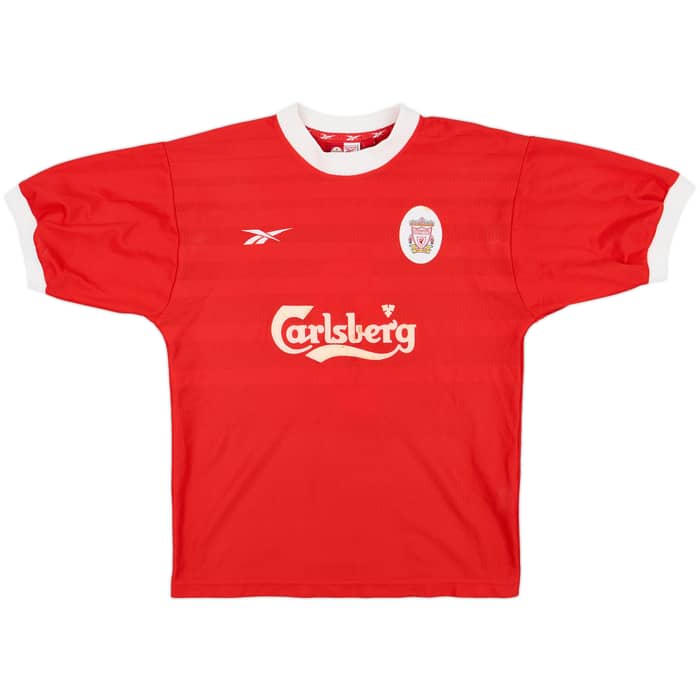 1998-00 Liverpool Home Shirt Fowler #9 - 6/10 - (M)