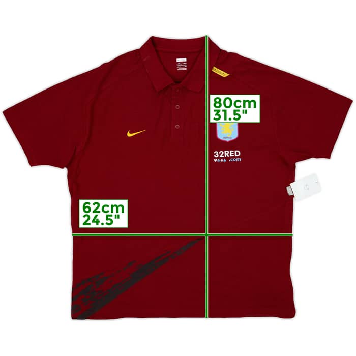 2007-08 Aston Villa Nike Polo Shirt (XXL)