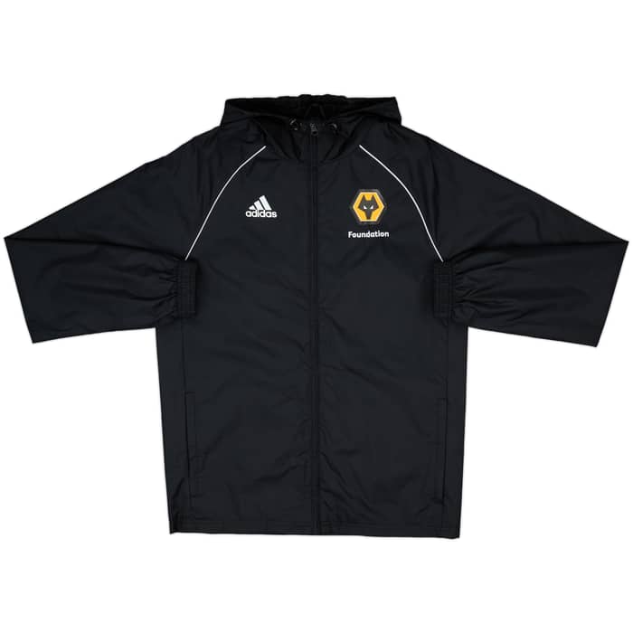 2018-19 Wolves Foundation adidas Hooded Rain Jacket - 8/10 - (S)