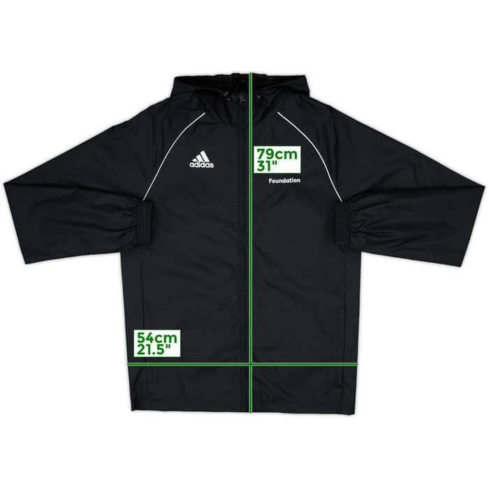 2018-19 Wolves Foundation adidas Hooded Rain Jacket - 8/10 - (S)