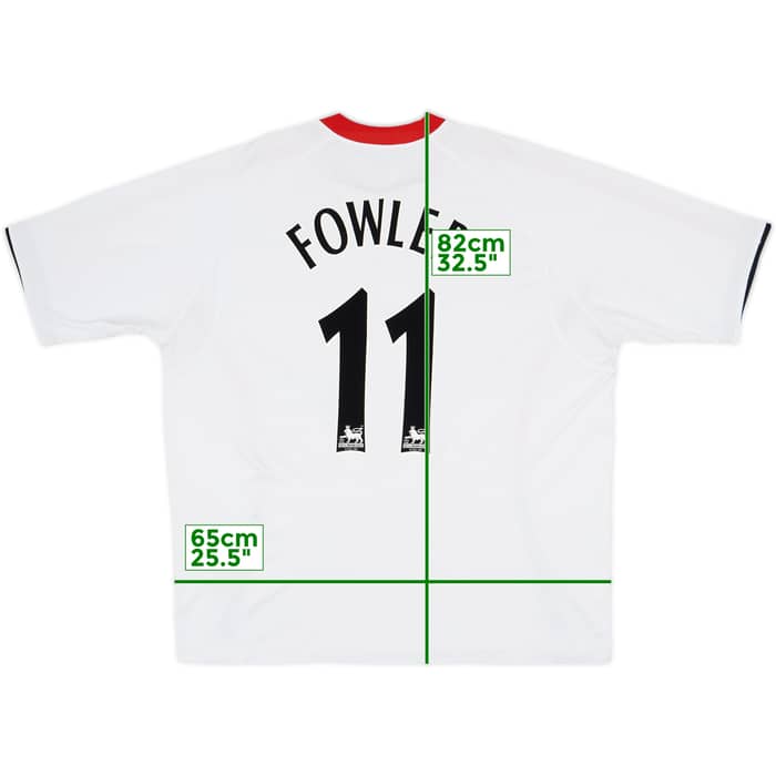 2005-06 Liverpool Away Shirt Fowler #11 - 7/10 - (XXL)