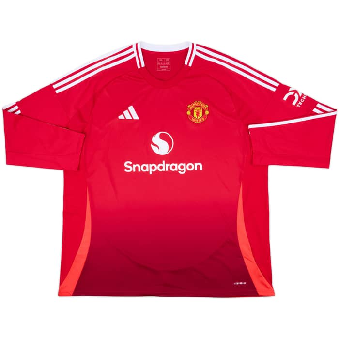 2024-25 Manchester United Home L/S Shirt Garnacho #17 - 10/10 - (3XL)