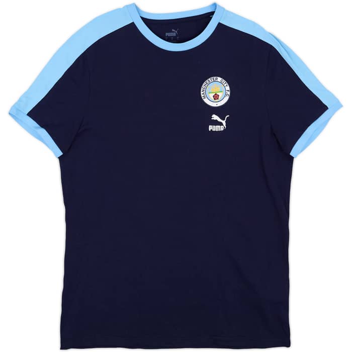 2021-22 Manchester City Puma Cotton Tee - 8/10 - (L)