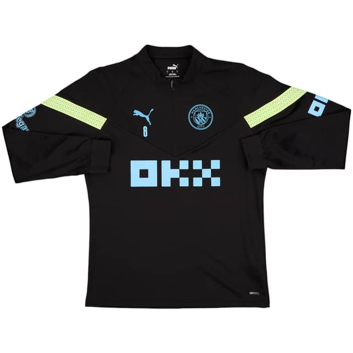 2022-23 Manchester City Player Issue Puma 1/4 Zip Drill Top (Gundogan) #8 - 8/10 - (L)