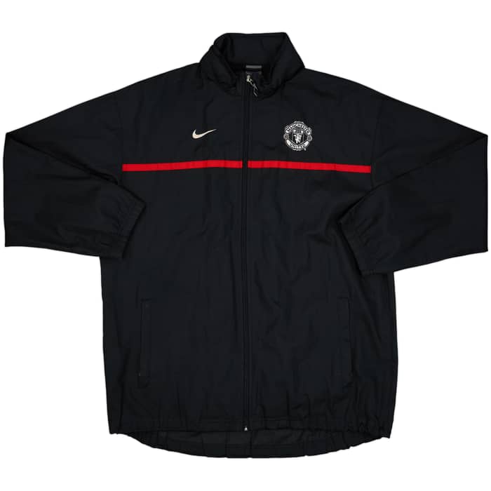 2003-04 Manchester United Nike Hooded Rain Jacket - 8/10 - (L)