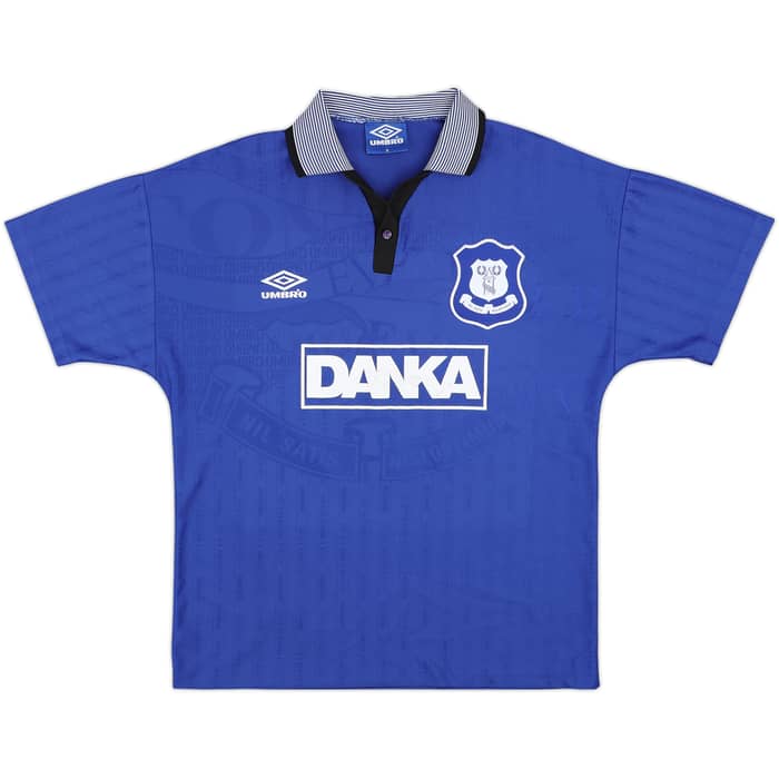 1995-97 Everton Home Shirt Ferguson #9 - 7/10 - (M)