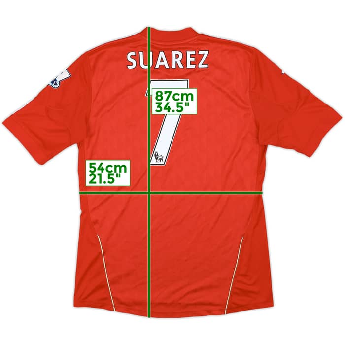 2010-12 Liverpool Home Shirt Suarez #7 - 5/10 - (L)