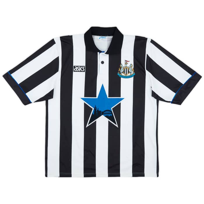1993-95 Newcastle Home Shirt Cole #9 - 6/10 - (S)