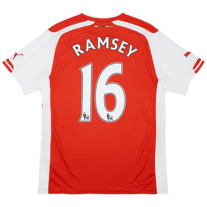 2014-15 Arsenal Home Shirt Ramsey #16 - 9/10 - (S)
