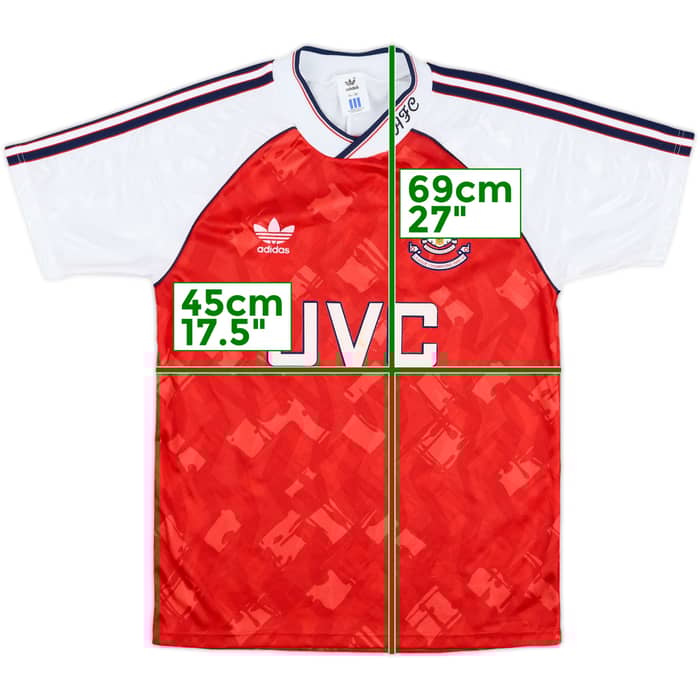 1990-92 Arsenal Home Shirt - 9/10 - (S)