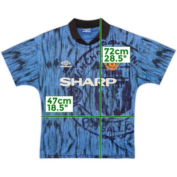 1992-93 Manchester United Away Shirt - 7/10 - (S)