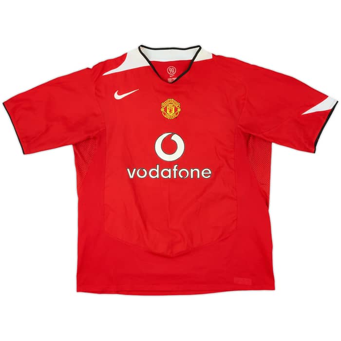 2004-06 Manchester United Home Shirt Scholes #18 - 6/10 - (XL)