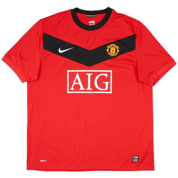 2009-10 Manchester United Home Shirt Diouf #32 - 10/10 - (XL)