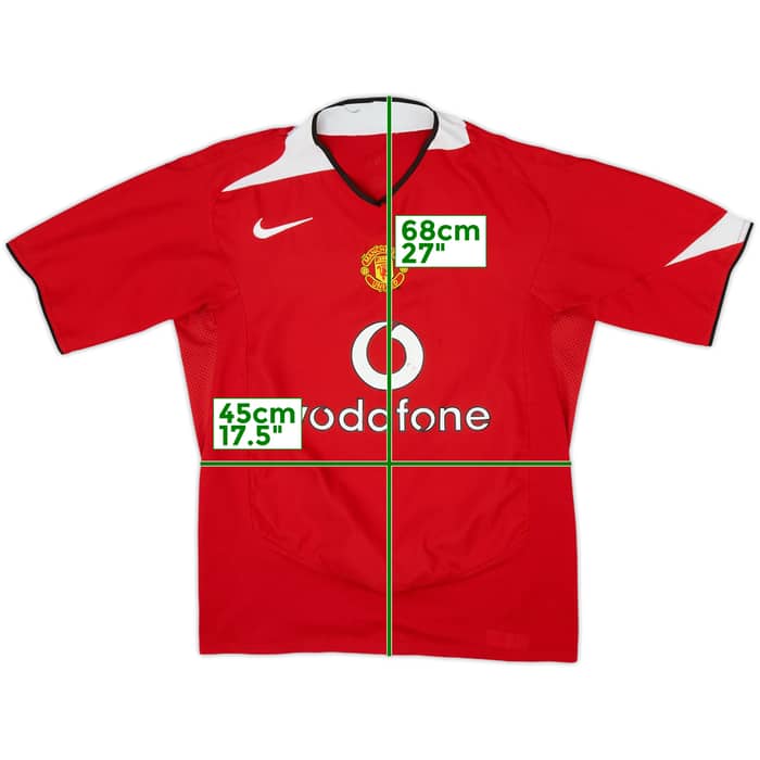 2004-06 Manchester United Home Shirt - 4/10 - (M)