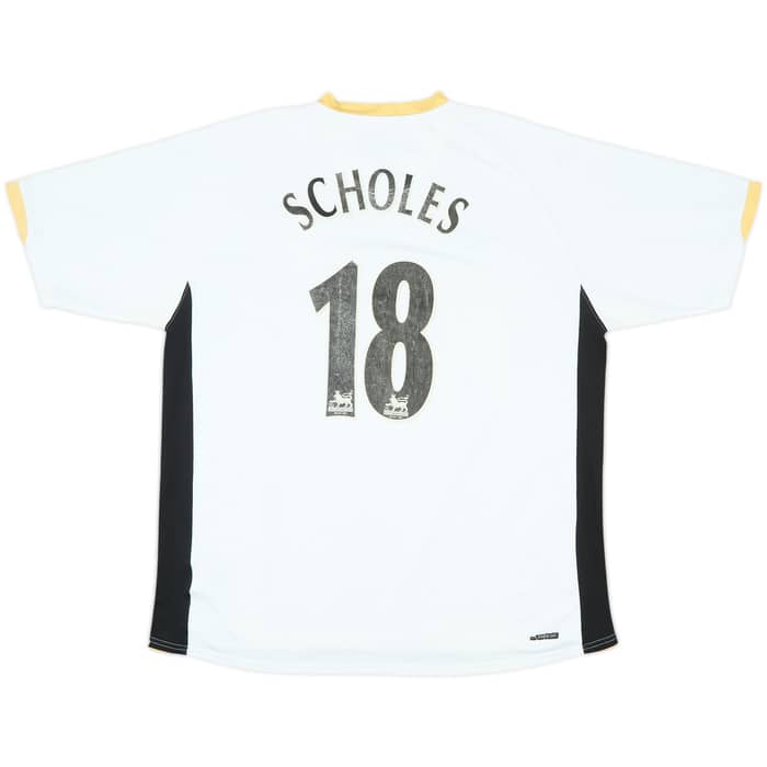 2006-08 Manchester United Away Shirt Scholes #18 - 6/10 - (XXL)
