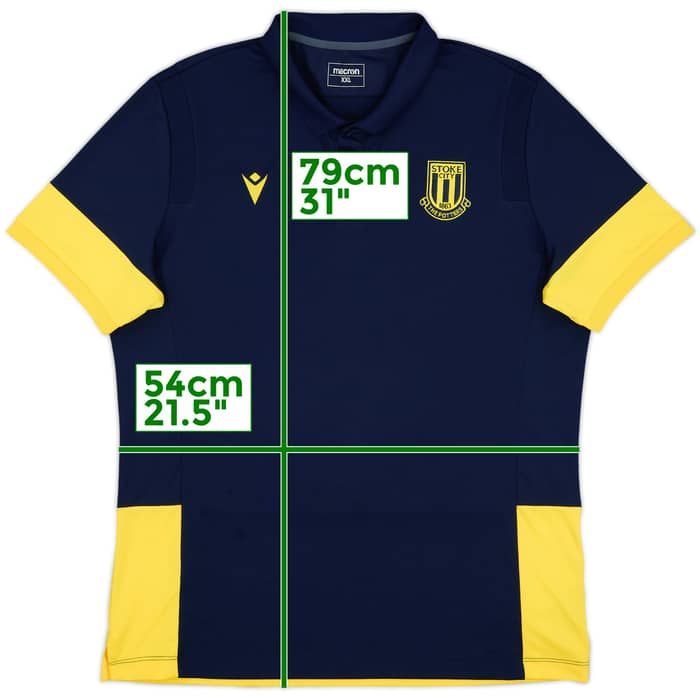 2020-21 Stoke City Macron Polo Shirt - 9/10 - (XXL)