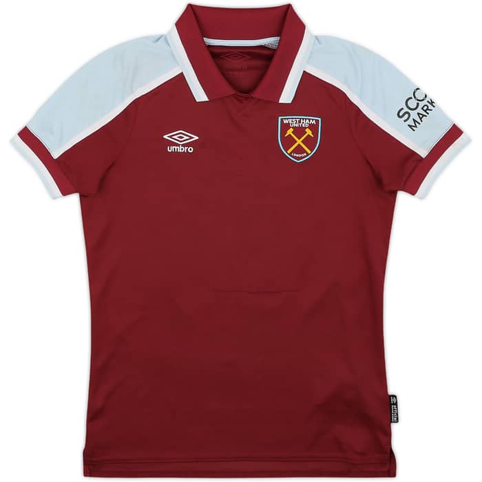 2021-22 West Ham Home Shirt Rice #41 - 6/10 - (L.Boys)
