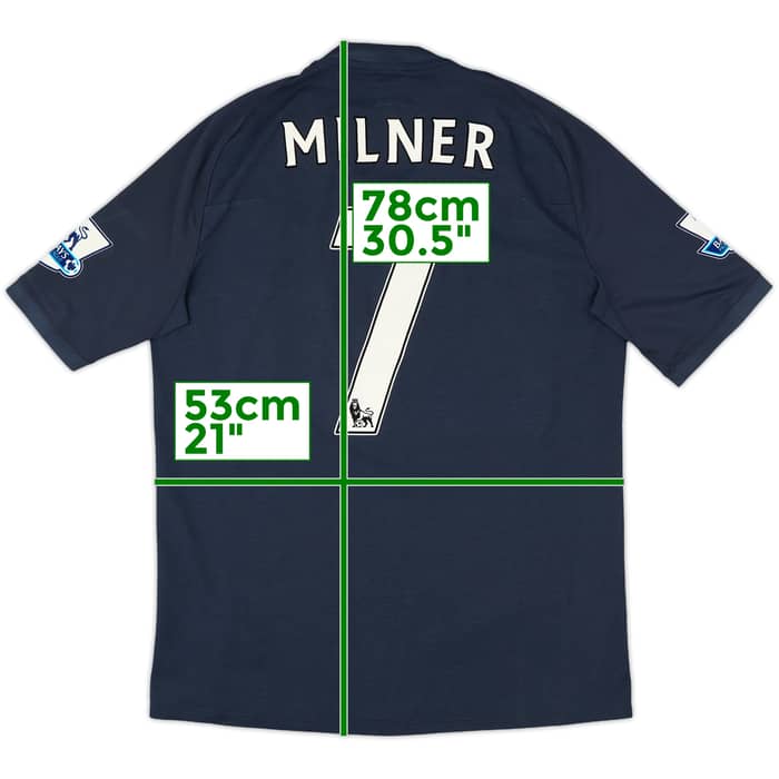 2010-12 Manchester City Away Shirt Milner #7 - 8/10 - (L)