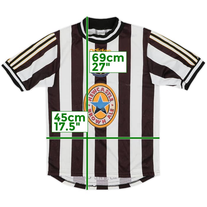 1995-97 Newcastle Home Shirt - 7/10 - (Y)