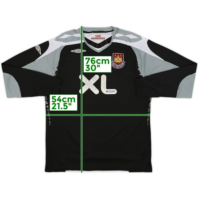 2007-08 West Ham GK Shirt - 6/10 - (L)