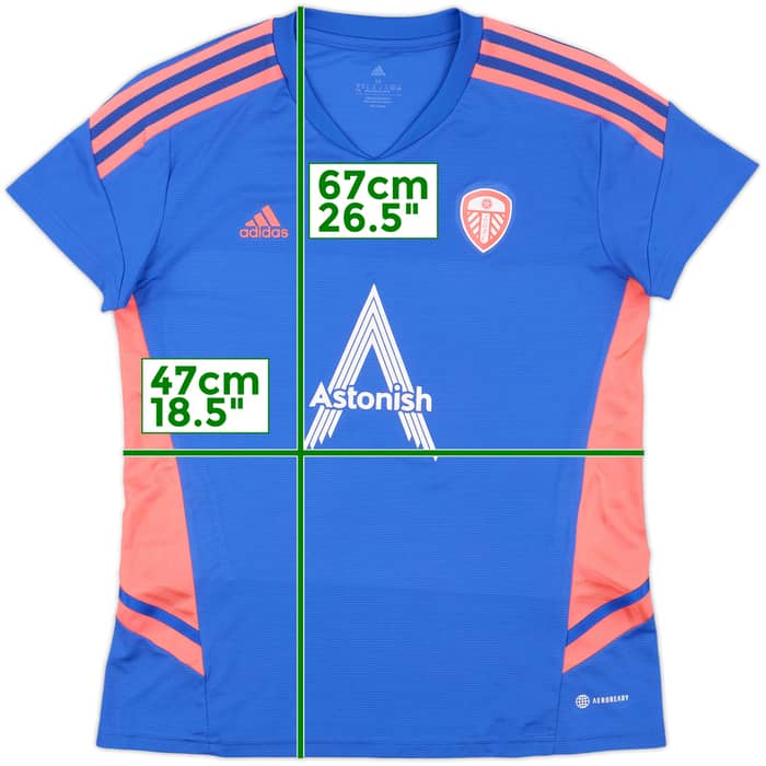 2022-23 Leeds United adidas Training Shirt - 10/10 - (Women's M)