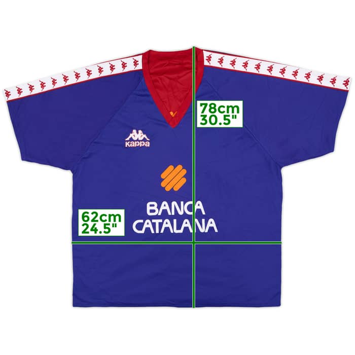 1995-97 Barcelona Basketball Kappa Reversible Training Shirt - 9/10 - (XXL)