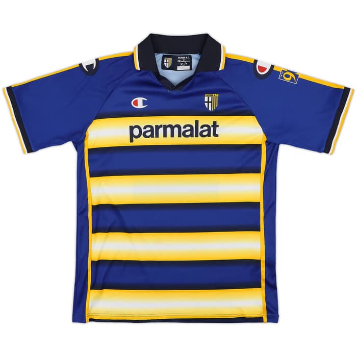 2003-04 Parma '90 Years' Home Shirt - 7/10 - (XL.Boys)