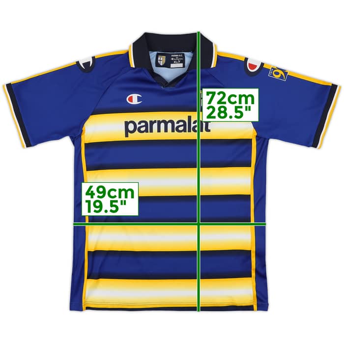 2003-04 Parma '90 Years' Home Shirt - 7/10 - (XL.Boys)