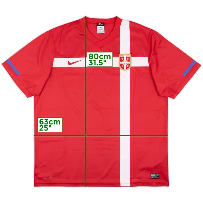 2010-11 Serbia Basic Home Shirt - 8/10 - (XL)