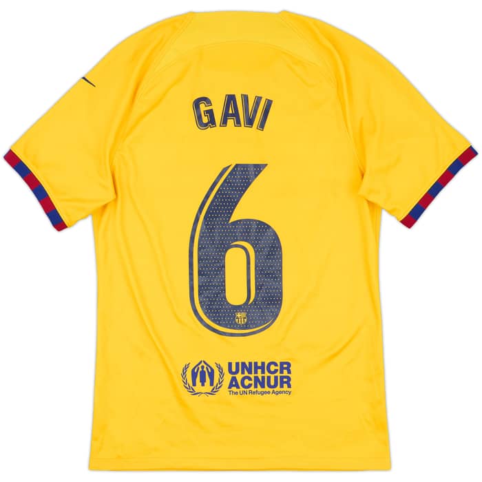 2023-24 Barcelona Fourth Shirt Gavi #6 - 6/10 - (S)