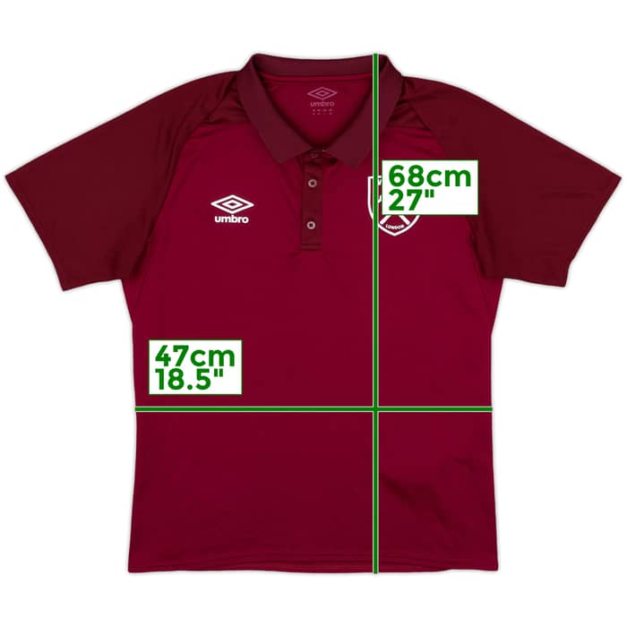2017-18 West Ham Umbro Polo Shirt - 10/10 - (M)