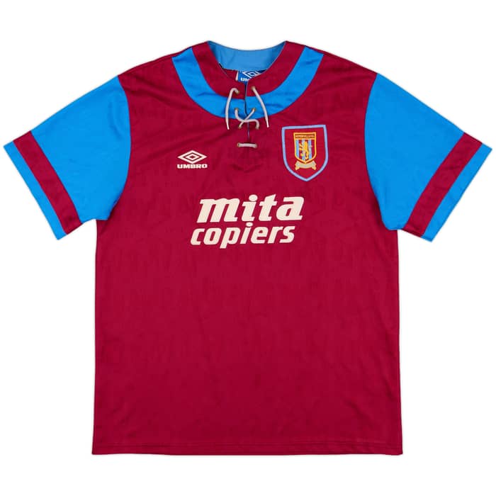 1992-93 Aston Villa Home Shirt #10 - 7/10 - (XL)