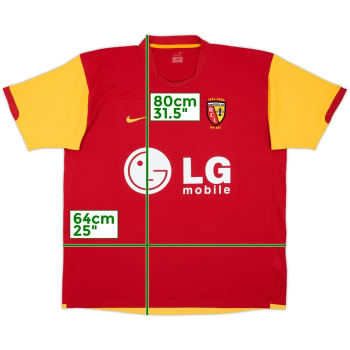 2006-07 Lens Centenary Home Shirt - 7/10 - (XXL)