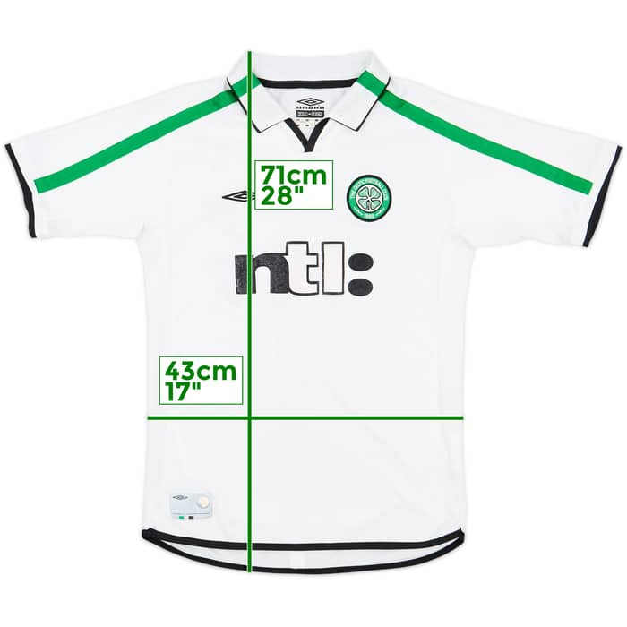 2001-02 Celtic Away Shirt - 7/10 - (L.Boys)