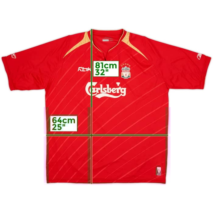 2005-06 Liverpool CL Home Shirt - 4/10 - (XXL)