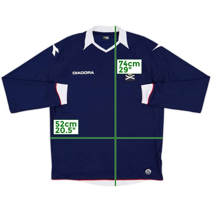 2008-09 Scotland Home L/S Shirt - 7/10 - (L)