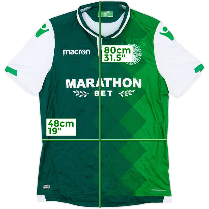 2018-19 Hibernian Home Shirt - 9/10 - (XL)