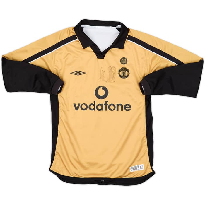 2001-02 Manchester United Centenary Away/Third L/S Shirt - 5/10 - (S.Boys)