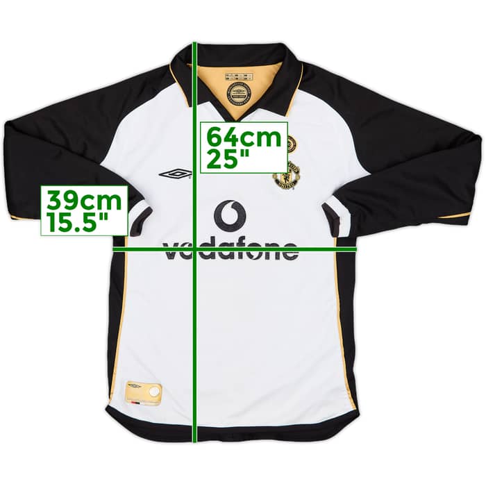 2001-02 Manchester United Centenary Away/Third L/S Shirt - 5/10 - (S.Boys)