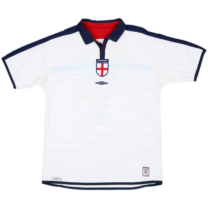 2003-05 England Home Shirt Beckham #7 - 7/10 - (L)