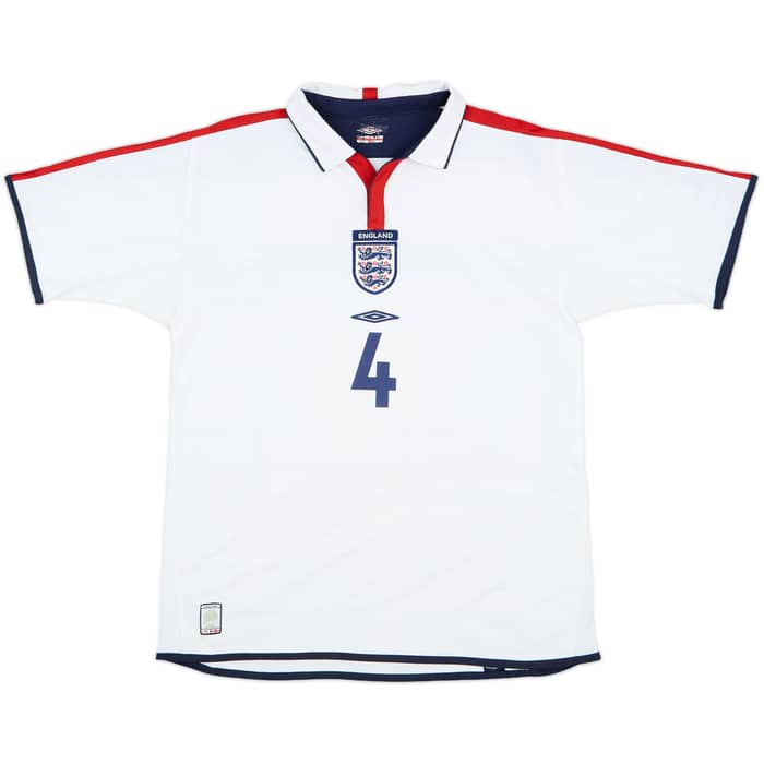 2003-05 England Home Shirt Gerrard #4 - 6/10 - (L)