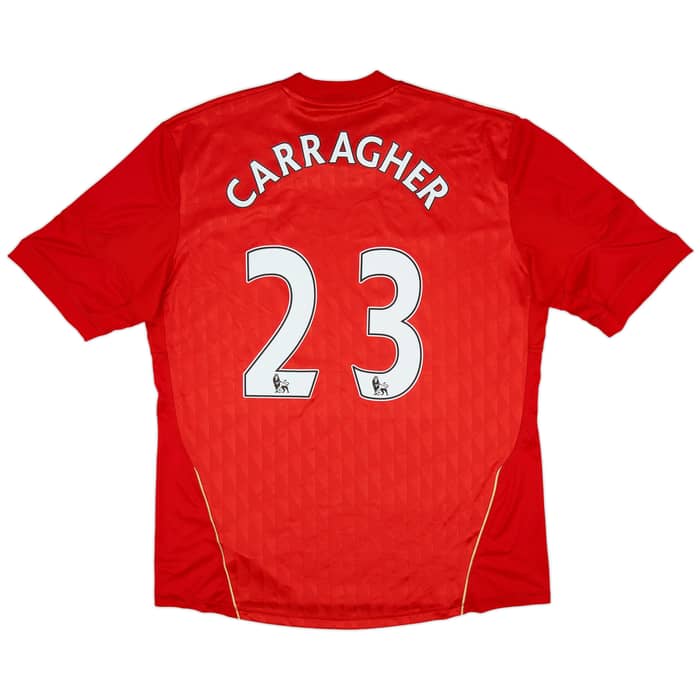 2010-12 Liverpool Home Shirt Carragher #23 - 9/10 - (XL)
