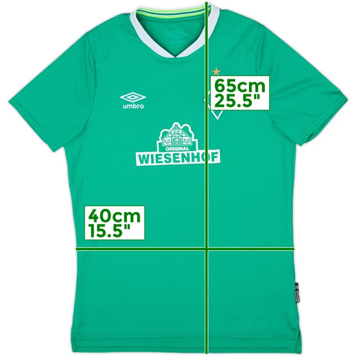 2019-20 Werder Bremen Home Shirt - 7/10 - (L.Boys)