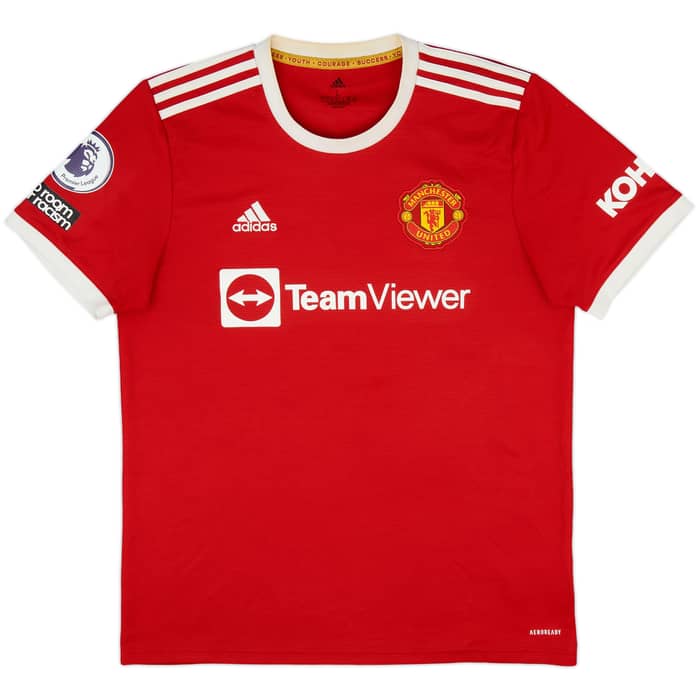 2021-22 Manchester United Home Shirt Sancho #25 - 9/10 - (L)