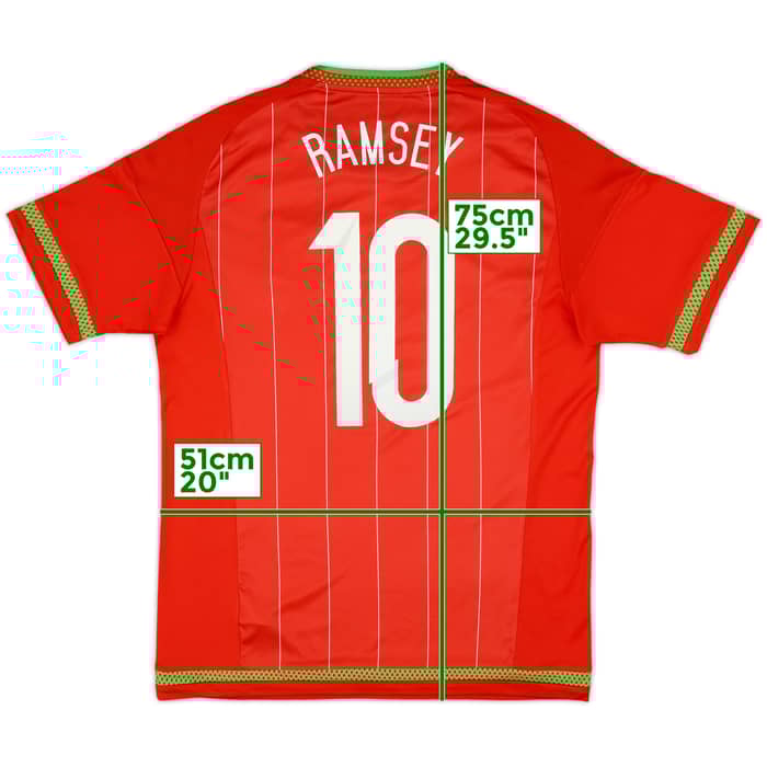 2015-16 Wales Home Shirt Ramsey #10 - 8/10 - (M)